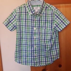 Worn 1x Plaid short sleeve button up
